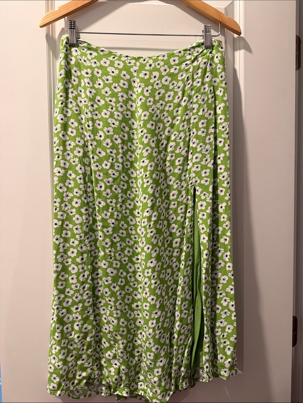 Maeve Floral Green Midi Skirt